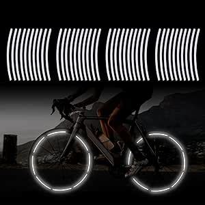 Amazon TOMALL 40pcs Reflective Wheel Rim Stripe Decal For Bicycle