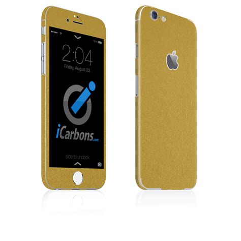 iCarbons - iPhone 6 Plus Skin - Brushed Gold