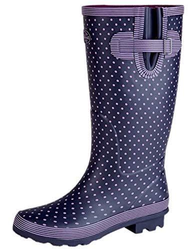 Stormwells ® Ladies Wide Calf Wellies Wellington Boots Plus Memory Foam