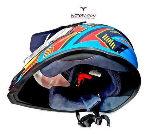 Casco Integral Xecuro819 Tipo Cross Con Visor Certificación Cuotas