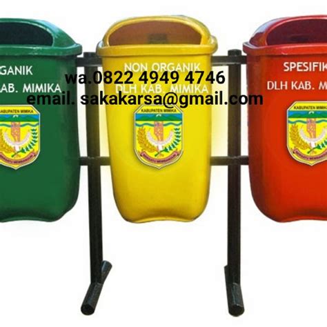 Jual Tong Sampah Fiber Oval Liter Kab Bogor Javastainless