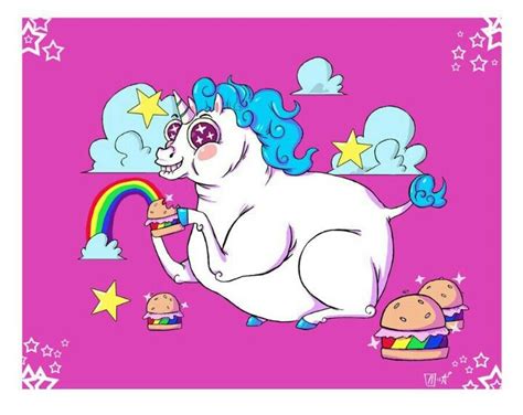 Fat Unicorn Farting Rainbows