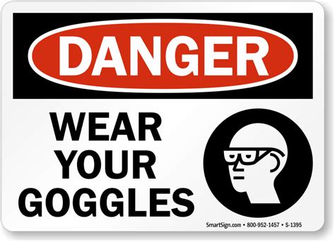 Wear Your Goggles With Graphic Sign Sku S 1395