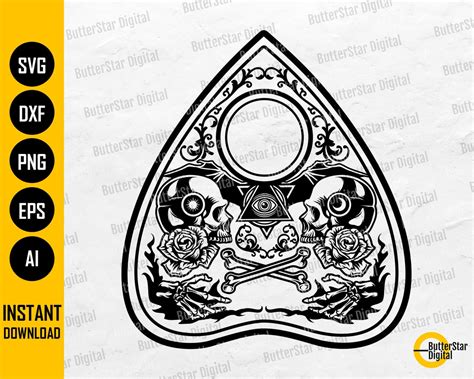 Ouija Planchette Svg Spirit Board Game Svg Cricut Cut File Silhouette