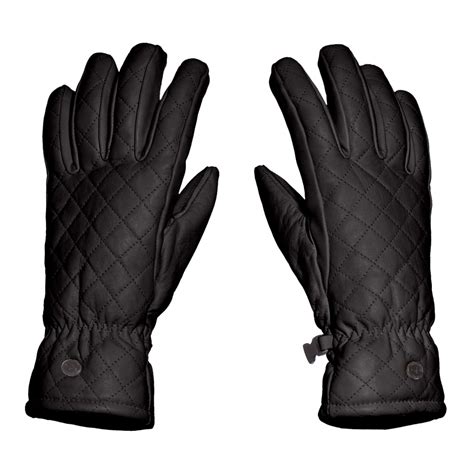 Goldbergh Nishi Womens Leather Ski Gloves In Black