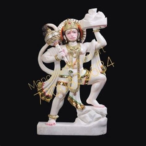 Eco-friendly White Marble Bajrang Bali Statue at Best Price in Alwar ...