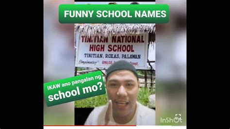 FUNNY SCHOOL NAME Nakakatawang Pangalan Ng Mga Paaralan YouTube