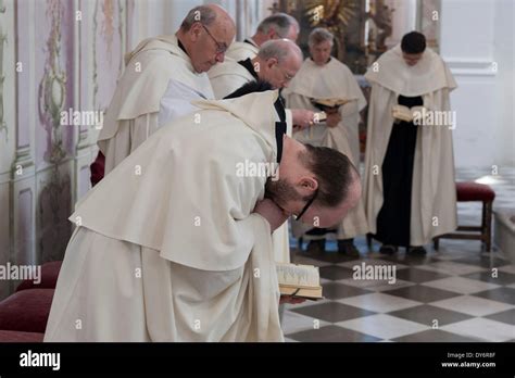 Abbey Stams - the life of the Cistercian monks - mass celebrating the ...