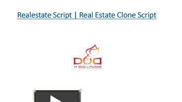 PPT Realestate Script Real Estate Clone Script PowerPoint