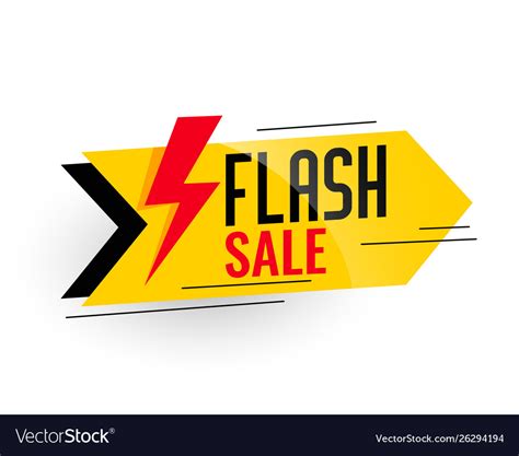 Flash Sale And Discount Banner Design Royalty Free Vector