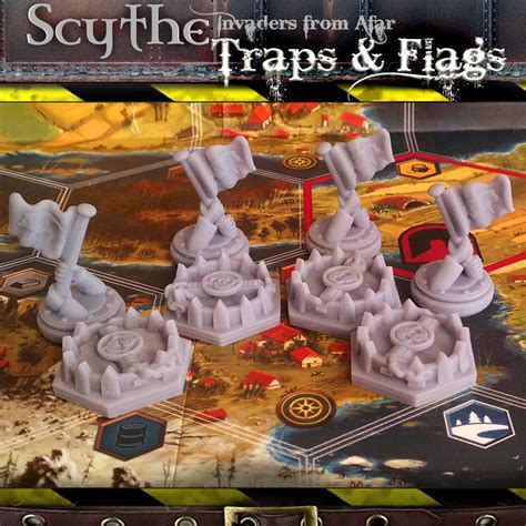 Scythe Invaders From Afar Traps And Flags Board Game Meeples Nordic