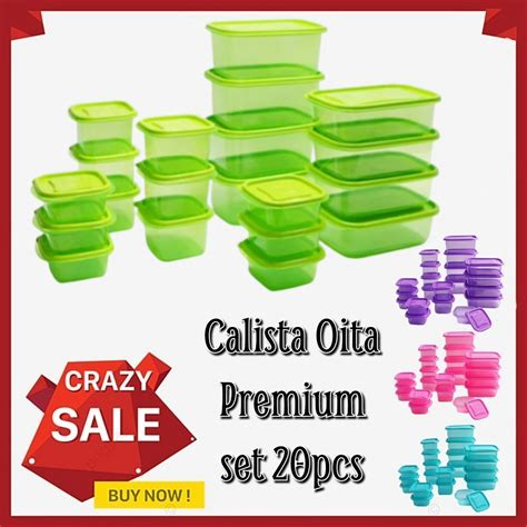 Jual Calista Set Oita 20pc Sealware Wadah Saji Food Container