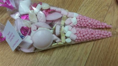 5 X Pink Pre Filled Sweet Cones Party Bags Favours Etsy Uk