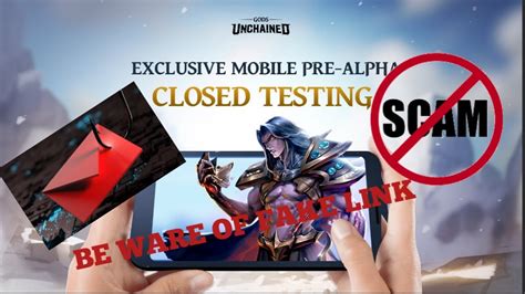 Mag Ingat Sa Fake Na Link Gods Unchained Alpha Test Fr Mobile S