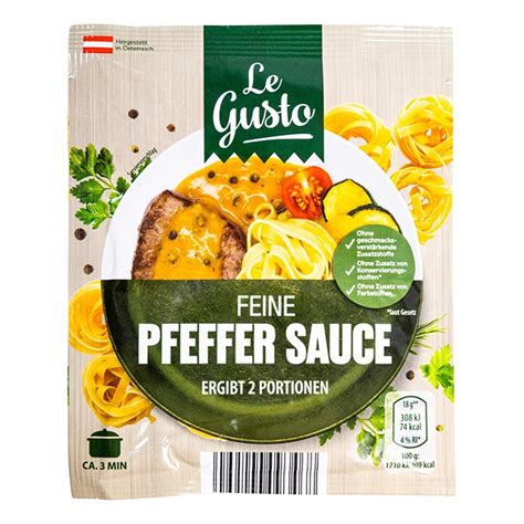 Roksh Fertiggerichte Suppen Le Gusto Feine Pfeffer Sauce G Hofer