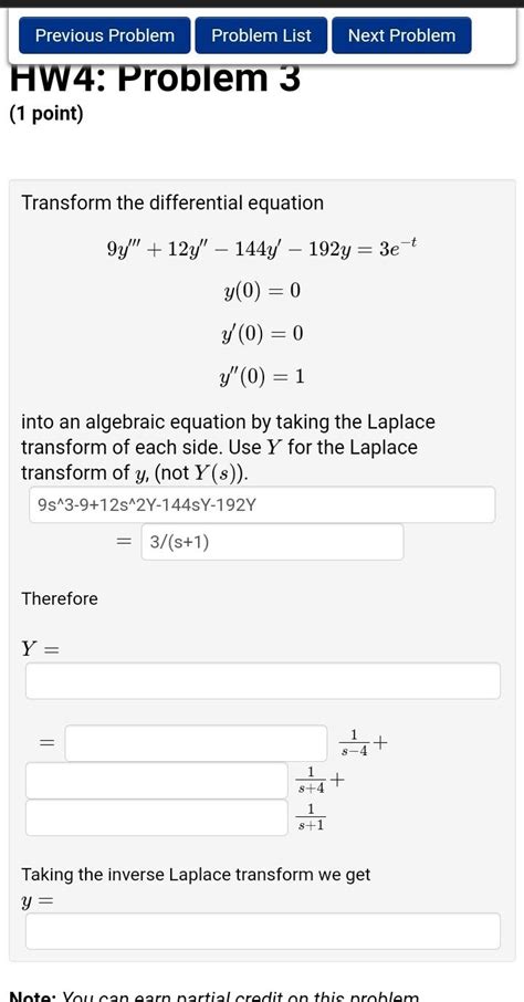 Solved Hw Problem Point Transform The Differential Chegg