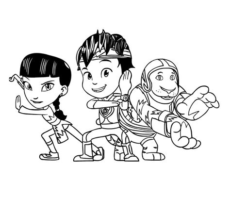 Kody Kapow's Characters Coloring Page - Free Printable Coloring Pages for Kids