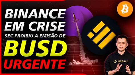 BINANCE CORRE PERIGO SEC AMERICANA ASSUSTA INVESTIDORES Binance