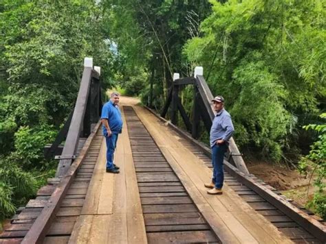 Reforma da ponte do Resek e sobre o córrego Roncador são concluídas em