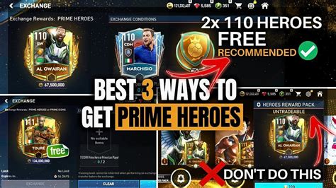 3 Best Ways To Get 110 Or 111 Ovr Prime Heroes In Fifa Mobile Event