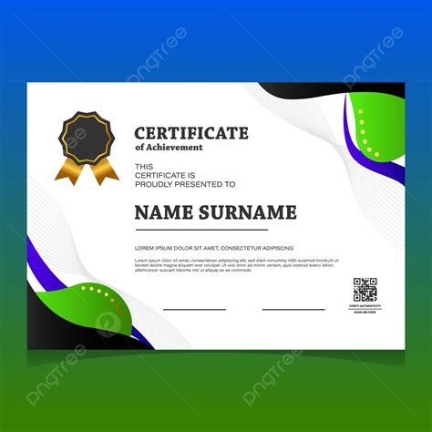 Simple Wave Certificate Design Template Paper Vector Template Download On Pngtree