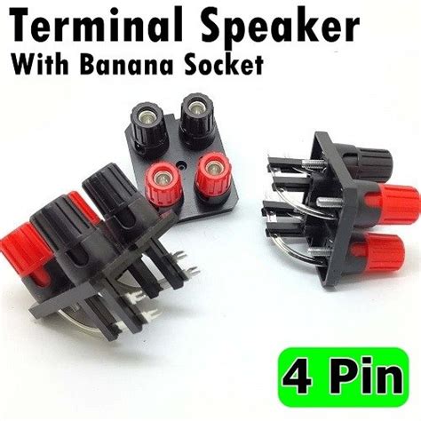 Jual Terminal Speaker 4 Pin Terminal Binding Post 4pin Kit Amplifier Ba