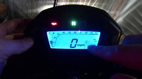 Honda Cb F Instrument Panel Youtube