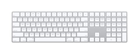 Apple Magic Keyboard Full Size With Numeric Keypad Silver White Mq052ll A Open Box Best Buy