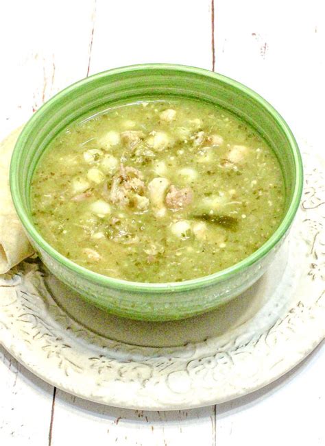 Green Pozole Pozole Verde Mexican Hominy Soup With Chicken And Pork