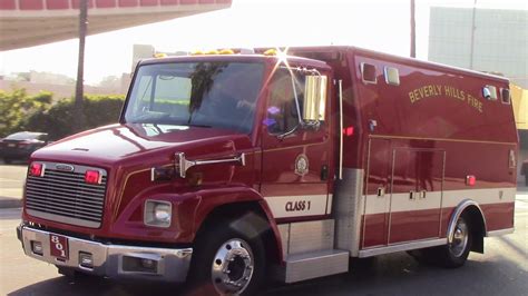 Beverly Hills Fire Dept Rescue 801 Responding YouTube