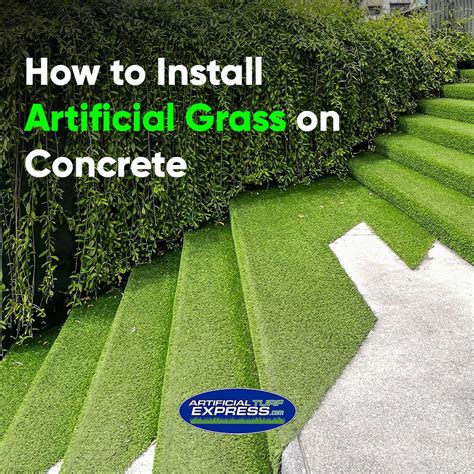 How To Install The Best Artificial Turf On Concrete Surfaces Artofit