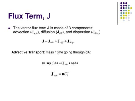 PPT The Advection Dispersion Equation PowerPoint Presentation Free