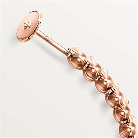 Crb Clash De Cartier Hoop Earrings Small Model Rose Gold