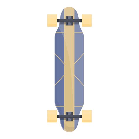 Side Longboard Icon Cartoon Vector Retro Shape Vector Art At