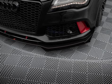 Street PRO Front Splitter Flaps Audi A7 RS7 Look C7 Maxton Design UK