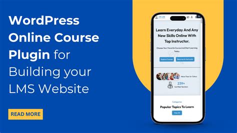 Wordpress Online Course Plugin For Building Your Lms Website