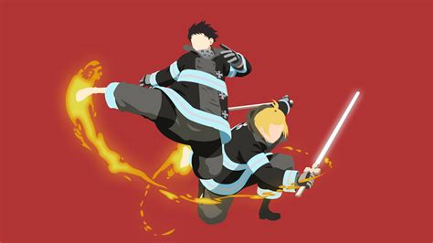 Arthur Boyle Shinra Kusakabe Hd Fire Force Wallpapers Hd Wallpapers