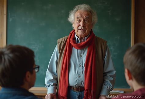 History Teacher Classroom Scene Stable Diffusion Online
