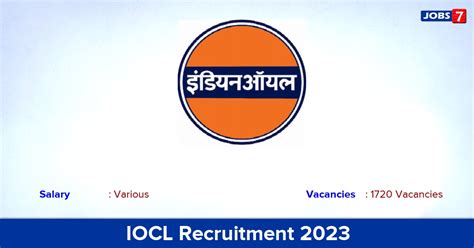 IOCL Recruitment 2023 Apply Online For 1720 Trade Technician