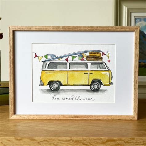 Camper Van Print Ellie Hooi Illustration