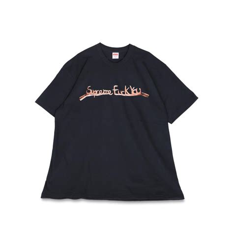 Supreme 訳あり シュプリーム Tシャツ 半袖 メンズ FUCK YOU TEE ネイビー 返品不可 Goods Lab Plus