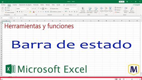 Barra De Estado Herramientas Y Funciones Microsoft Excel YouTube