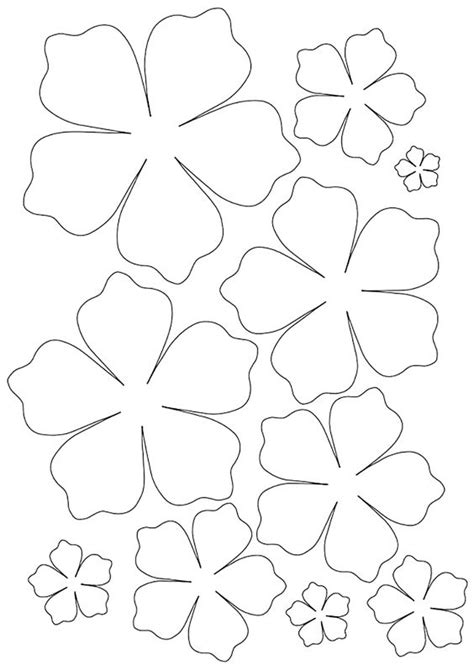 Molde De Flor Para Imprimir E Recortar Aprenda A Fazer