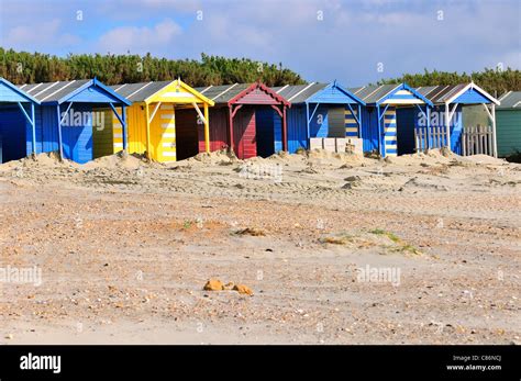 Colourful Beach Huts On West Wittering Beach West Wittering Near