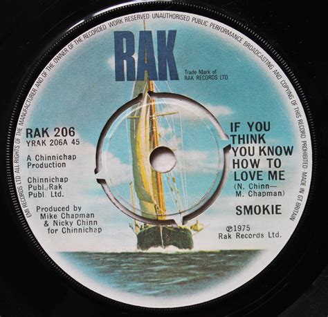 Smokie If You Think You Know How To Love Me 1975 Vinyl Discogs