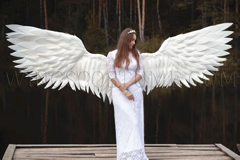 Buy realistic lage angel wings costume "Royal person"