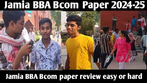 Jamia Bba Bcom Entrance 2024 Jamia Bba Bcom Entrance Students Review