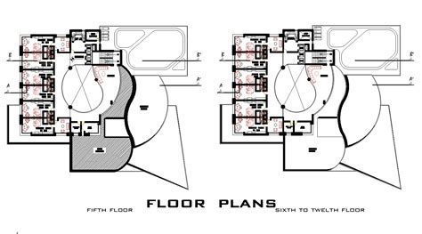 Five Star Hotel Plan Drawing In Dwg File Cadbull