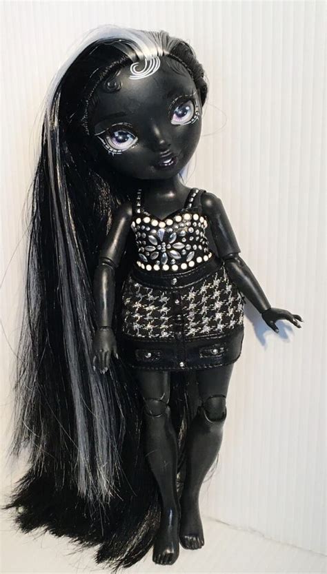 Rainbow Shadow High Shanelle Onyx Doll Mga Long Black White Hair Top