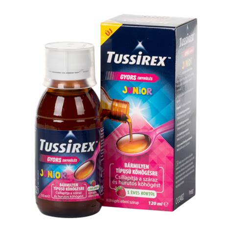 Tussirex Junior szirup köhögésre 120ml Kulcs Patikák